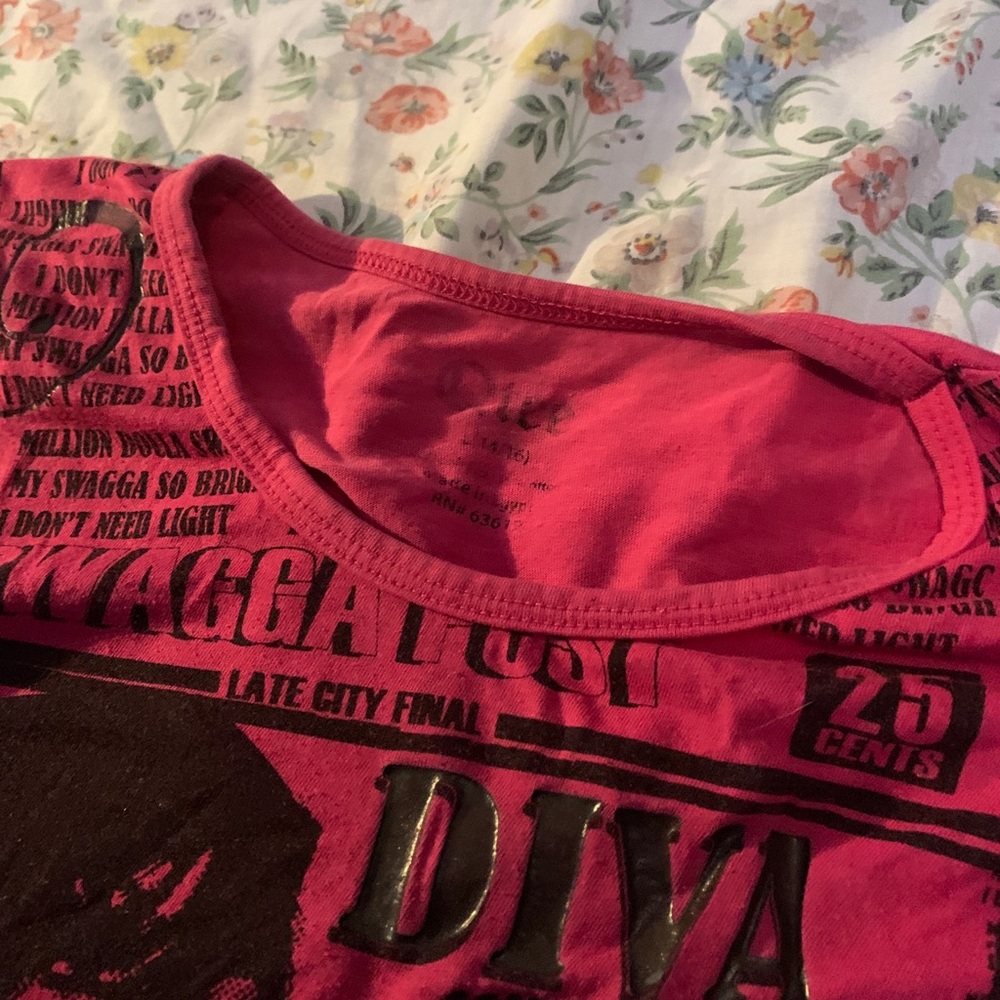 Qtee Pink Diva Wit A Milligan Dolla Swagga Shirt